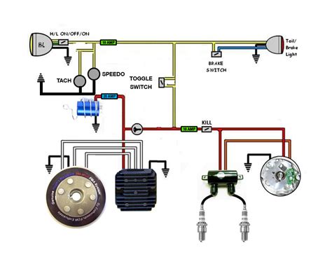 basic xs650 headlight wiring diagram 